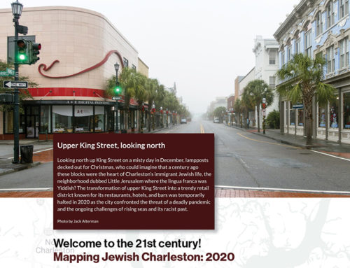 Mapping Jewish Charleston 2020 website has been launched!
